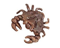 Green Girl Shibuichi Articulated Crab Pendant 27mm