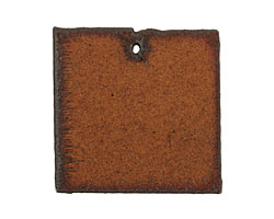 The Lipstick Ranch Rusted Iron Square Blank Pendant 39mm