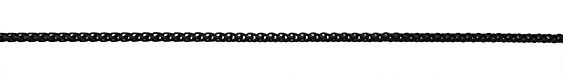Matte Black (plated) Wheat Chain