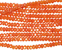 Poppy AB Crystal Faceted Rondelle 3mm