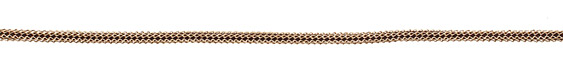 SilverSilk Non-Tarnish Gold w/ Coffee Leather 3mm
