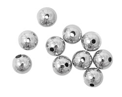 Silver (plated) Round 8mm