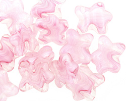 Czech Glass Ballerina 2-Hole Flower 11x13mm