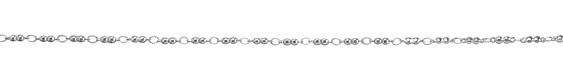 Silver (plated) Double Ball Link Chain