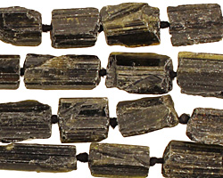 Green Tourmaline Rough Nugget 11-18x7-10mm