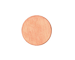 Copper Circle Blank 19mm