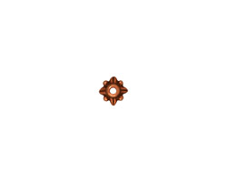 TierraCast Antique Copper (plated) Leaf Bead Cap 5mm