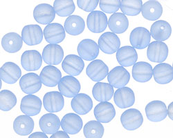 Czech Glass Matte Light Sapphire Round 6mm