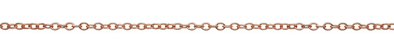 Rose Gold (plated) Etched Oval Cable Chain