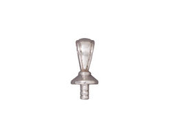 TierraCast Rhodium (plated) Nouveau Bail Glue In 7x16mm