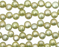 Pistachio Dancing Buttons 6-6.5mm
