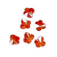 Poppy Faceted Butterfly 6x6mm