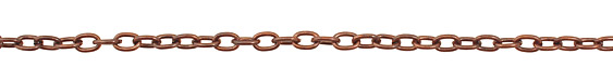 Antique Copper (plated) Oval Cable Chain