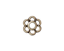 TierraCast Antique Brass (plated) 6 Petal Link 14mm