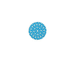 Lillypilly Turquoise Crochet Anodized Aluminum Disc 11mm, 24 gauge