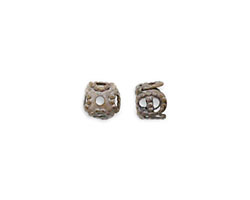 Vintaj Natural Brass Square Filigree Bead Cap 5mm