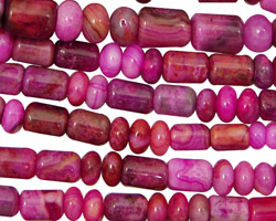 Ruby Crazy Lace Agate Barrell Rondelle 4-6mm