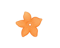 Lucite Tiger Lily 5 Petal Flower 2x20mm