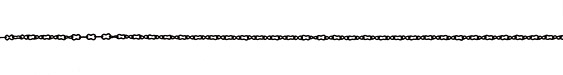 Matte Black (plated) Small & Tiny Peanut Chain