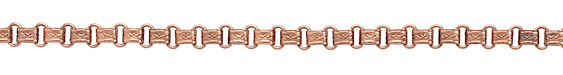 Antique Copper (plated) Vintage Cuff & Oval Chain