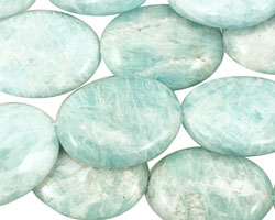 Brazil Amazonite Flat Oval 25x18mm