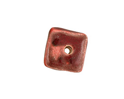 Jangles Ceramic Red Small Square Disc 15mm