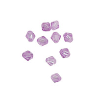 Lilac Faceted Bicone 4mm