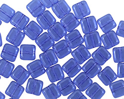 Czech Glass Sapphire Square 6mm