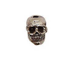 Green Girl Pewter Smiling Skull 14x15mm