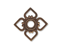 Vintaj Natural Brass Attic Window Connector 25mm