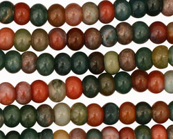 Fancy Jasper Rondelle 6mm