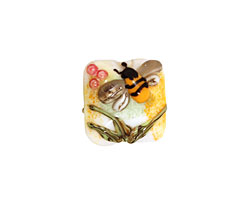 Grace Lampwork Bumble Bee Garden Pillow 15mm