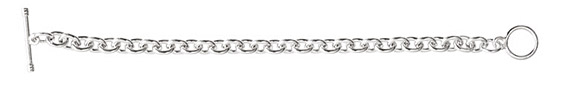 Nunn Design Sterling Silver (plated) Charm Bracelet 7 1/2"