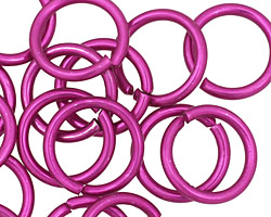 Violet Anodized Aluminum Jump Ring 18mm, 12 gauge (13.1mm inside diameter)