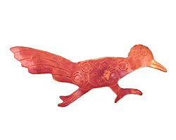 Patricia Healey Copper Roadrunner Pendant 68x27mm