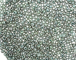 TOHO Marbled Opaque Turquoise/Blue Round 11/0 Seed Bead