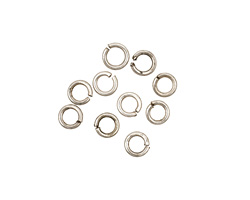 Antique Silver (plated) Round Jump Ring 4mm, 18 gauge