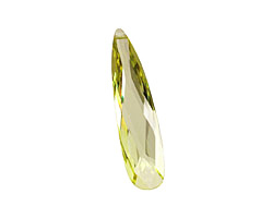 Lemon Ice Faceted Flat Teardrop 9x36mm