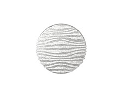 Lillypilly Silver Zebra Anodized Aluminum Disc 19mm, 22 gauge