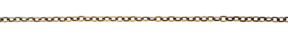 Antique Brass (plated) Etched Oval Cable Chain