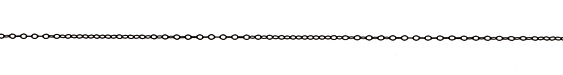 Matte Black (plated) Tiny Flat Oval Chain