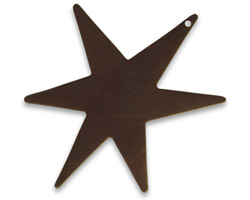 Vintaj Natural Brass Large North Star Altered Blank 37x47mm