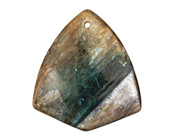 Kyanite (in resin) Arrowhead Pendant 40x45mm