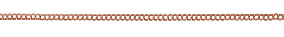 Rose Gold (plated) Double Curb Chain