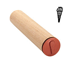 Auger Shell Mini Rubber Stamp 5x13mm