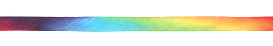 Kaleidoscope Hand Dyed 100% Silk Ribbon 7/16"