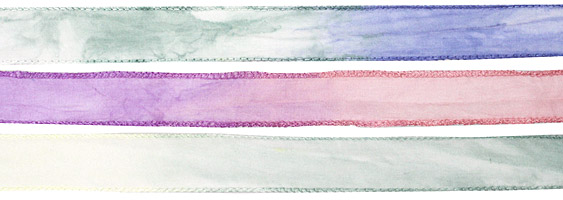 Aurora Borealis Silk Ribbon 20mm