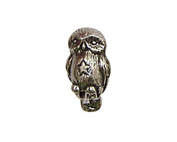 Green Girl Pewter Owl 22x10mm