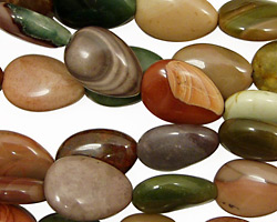 Imperial Jasper Flat Teardrop 15x10mm