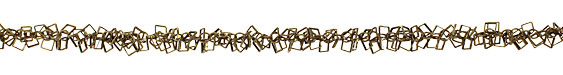 Antique Brass (plated) Diamond Drop Chain